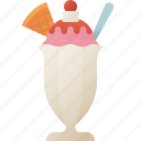 ice, cream, sundae, sweet, dessert, frozen