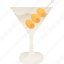 martini, alcohol, drink, glass, bar 