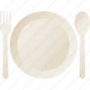 plate, spoon, fork, food, eat, restaurant
