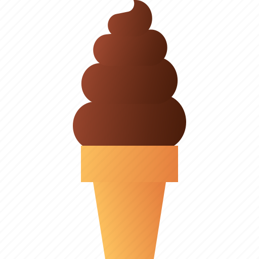 Soft, serve, ice, cream, frozen, dessert, cone icon - Download on Iconfinder