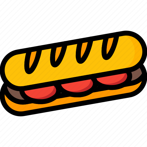 And, baguette, drink, food, sandwich, sub icon - Download on Iconfinder