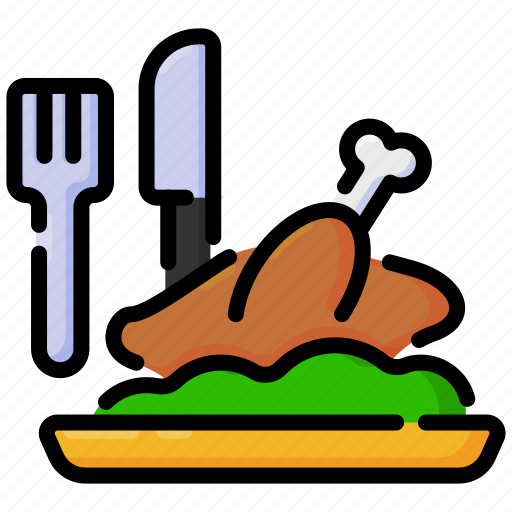 Chicken, food, fried chicken, roast icon - Download on Iconfinder