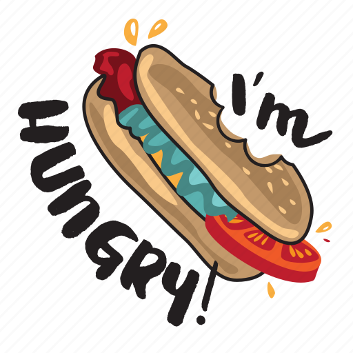Café, fast, food, hot dog, networking, restaurant, sticker sticker - Download on Iconfinder