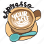 café, coffee, drink, espresso, networking, restaurant, sticker 