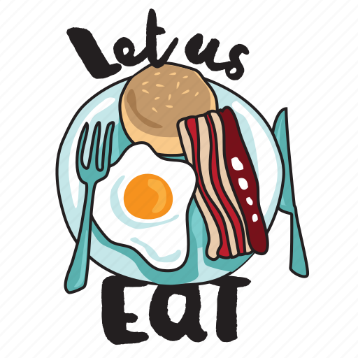 Breakfast, food, meal, menu, networking, restaurant, sticker sticker - Download on Iconfinder