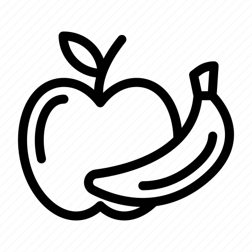 Apple, banana, food, fruit, healthy icon - Download on Iconfinder