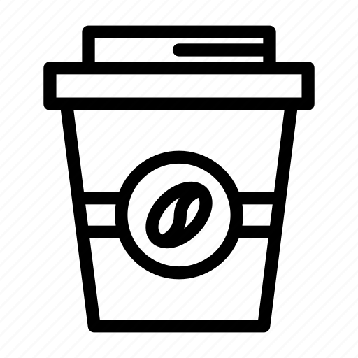Bean, coffee, cup, drink, papercup icon - Download on Iconfinder