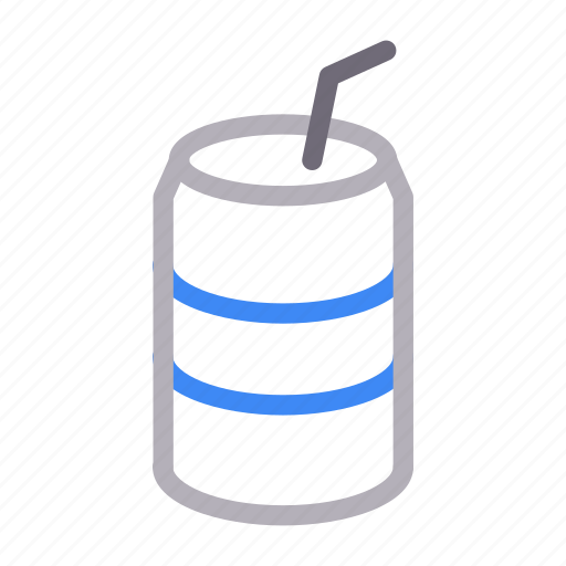 Beverage, drink, energycan, juice, straw icon - Download on Iconfinder