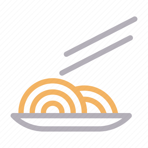 Chopstick, dish, food, noodles, plate icon - Download on Iconfinder