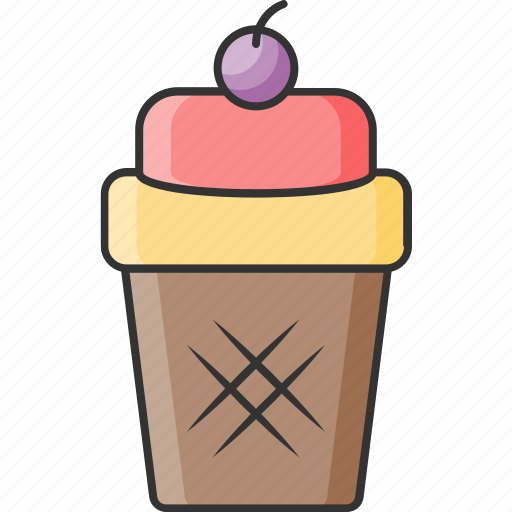 Cake, cherry, cup icon - Download on Iconfinder