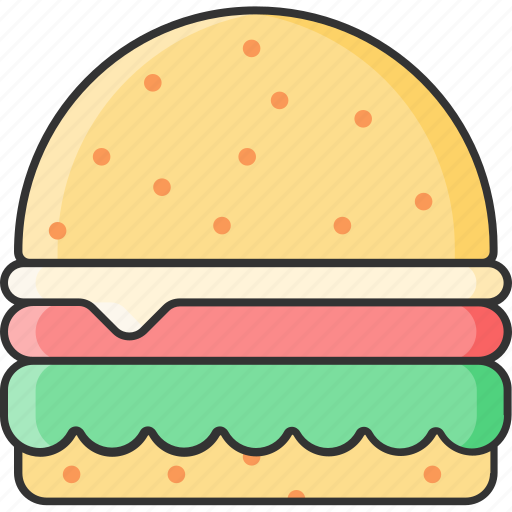 Bread, cheese, hamburger, junk food, meal, sandwich icon - Download on Iconfinder