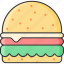 bread, cheese, hamburger, junk food, meal, sandwich 