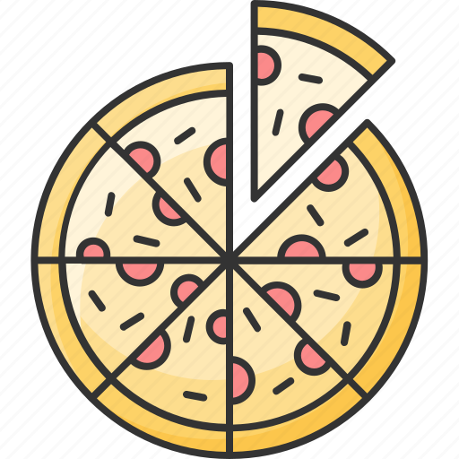 Cheese, fast food, italian food, pepperoni, pizza, slice icon - Download on Iconfinder