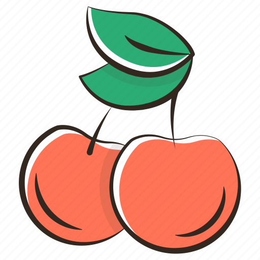 Cherries, cherry, diet, fruit, healthy, organic, vegetarian icon - Download on Iconfinder