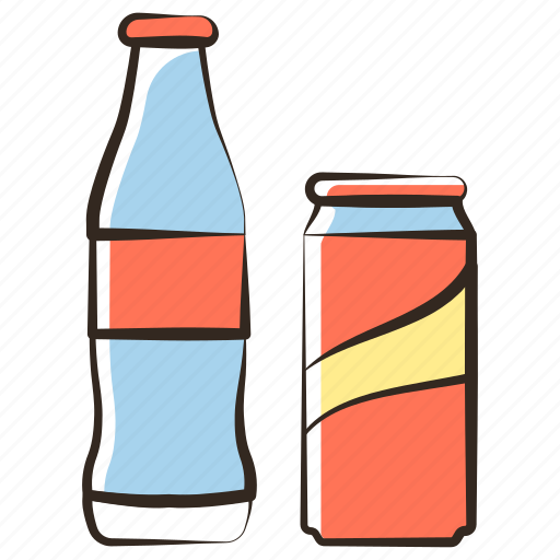 Can, carbonated, coke, cola, drinks, food, tin icon - Download on Iconfinder