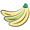 banana, bananas, food, fruit, grocery, healthy