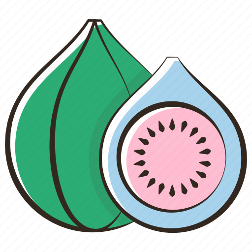 Vegan, fig, fresh, cut, food, fruit, organic icon - Download on Iconfinder