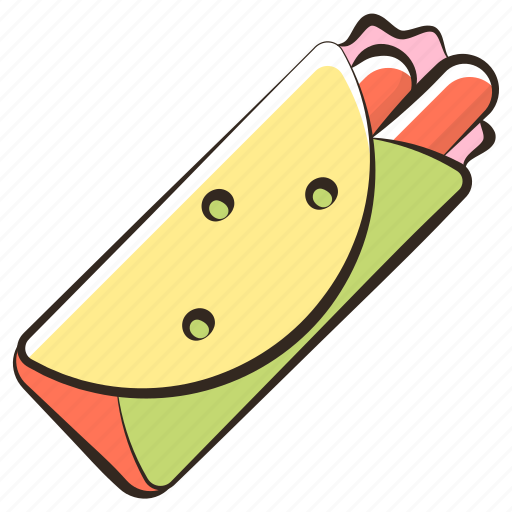 Burrito, food, meal, snack, tortilla icon - Download on Iconfinder
