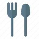 cutlery, fork, spoon, kitchen