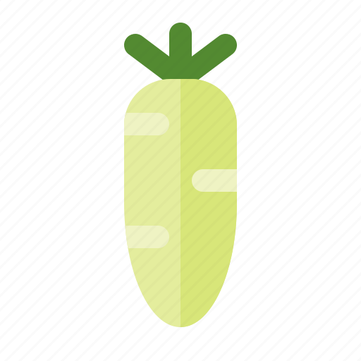 White radish, radish, vegetable, food icon - Download on Iconfinder