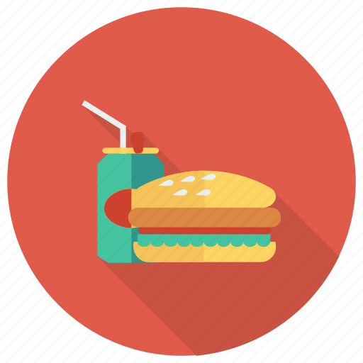 Burger, cheeseburger, coke, drink, fastfood, food, hamburger icon - Download on Iconfinder