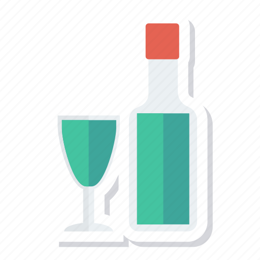Alcohol, bar, bottle, champagne, drink, glass, wine icon - Download on Iconfinder