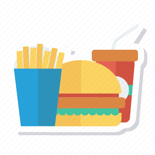 Burger, coke, drink, fastfood, food, fries, hamburger icon - Download on Iconfinder