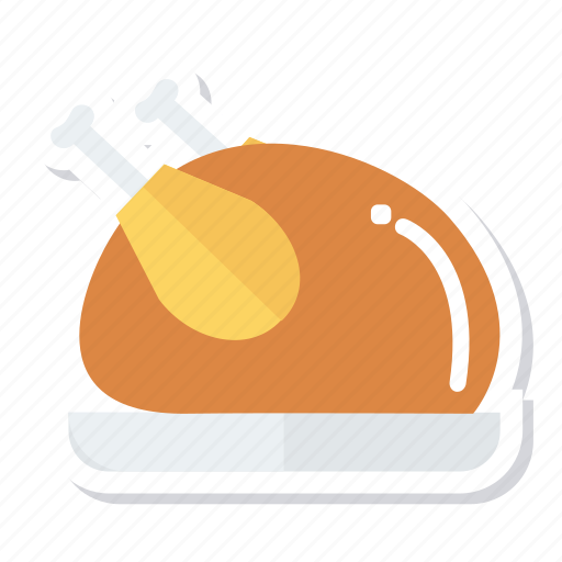 Chicken, food, fried, leg, meat, restaurant, roast icon - Download on Iconfinder