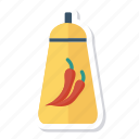 bottle, chili, chilisauce, food, hot, red, sauce