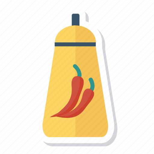 Bottle, chili, chilisauce, food, hot, red, sauce icon - Download on Iconfinder