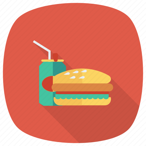 Burger, cheeseburger, coke, drink, fastfood, food, hamburger icon - Download on Iconfinder