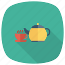 coffee, cup, drink, tea, teacup, teapot, teatime