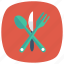 cooking, food, fork, kitchen, knife, spoon, utensil 