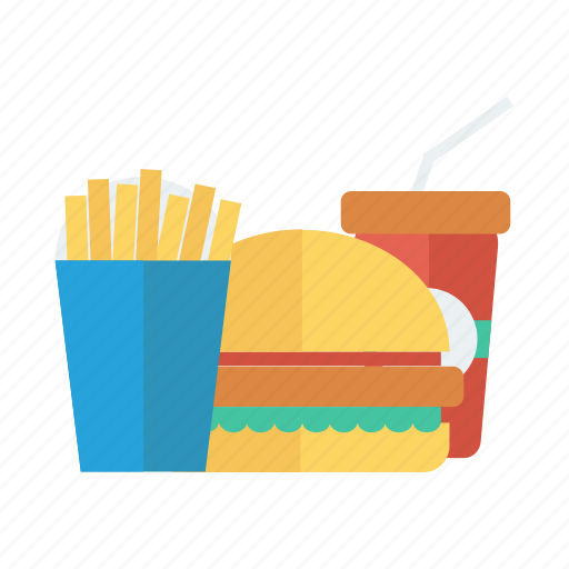 Burger, coke, drink, fastfood, food, fries, hamburger icon - Download on Iconfinder