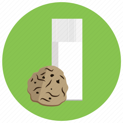 Cookie, drink, food, kitchen, milk, glass icon - Download on Iconfinder