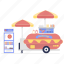 fast food, food cart, food vendor, hot dog, hotdog stall, sausages, street food 
