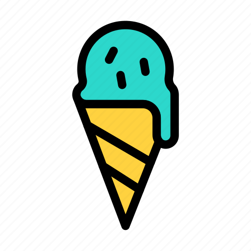 Cone, icecream, sweets, delicious, food icon - Download on Iconfinder