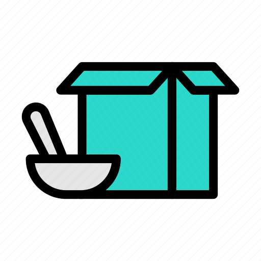 Food, pack, bowl, spoon, nutrition icon - Download on Iconfinder