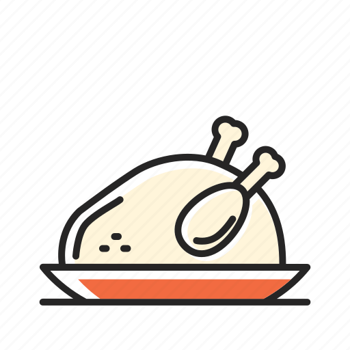 Chicken, cooking, eating, food, fried chicken, hen, kitchen icon - Download on Iconfinder