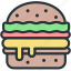 burger, food 