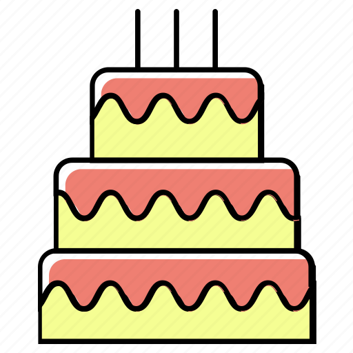 Bakery, birthday cake, birthday candles, cake, dessert, muffin, sweet icon - Download on Iconfinder