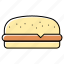 bakery, bread, burger, cheeseburger, fast food, food, hamburger 