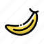 banana, dining, food, fruit 