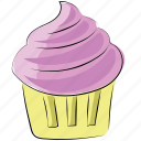 bakery food, cake, cupcake, dessert, fairy cake, muffin