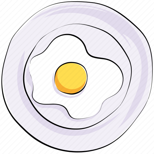 Breakfast, egg, fried egg, organic, platter, protein icon - Download on Iconfinder