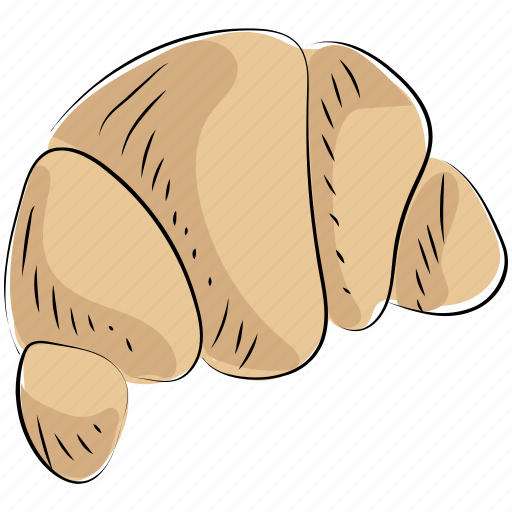 Bakery food, croissant, croissant dough, pastry, sweet snack icon - Download on Iconfinder