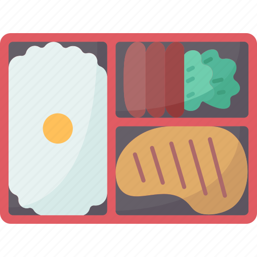 Bento, meal, box, food, lunch icon - Download on Iconfinder