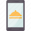 smartphone, application, food, order, online