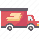 truck, delivery, shipment, service, express