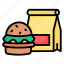 burger, fast, food, hamburger, meat, meal 